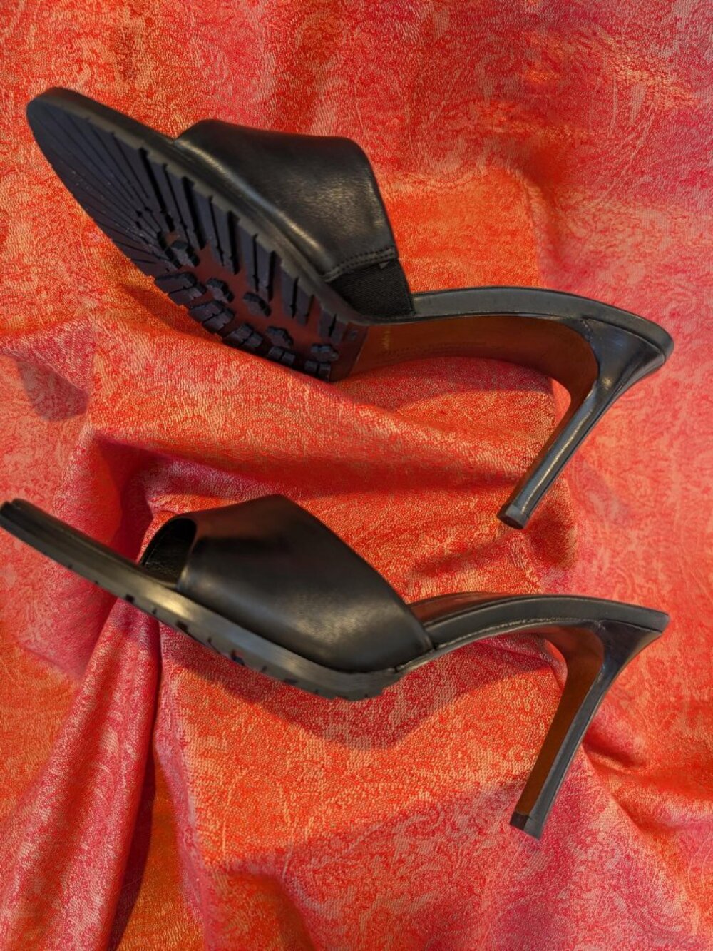 Donald J. Pliner Black High-Heeled Mules - Picture 4 of 4